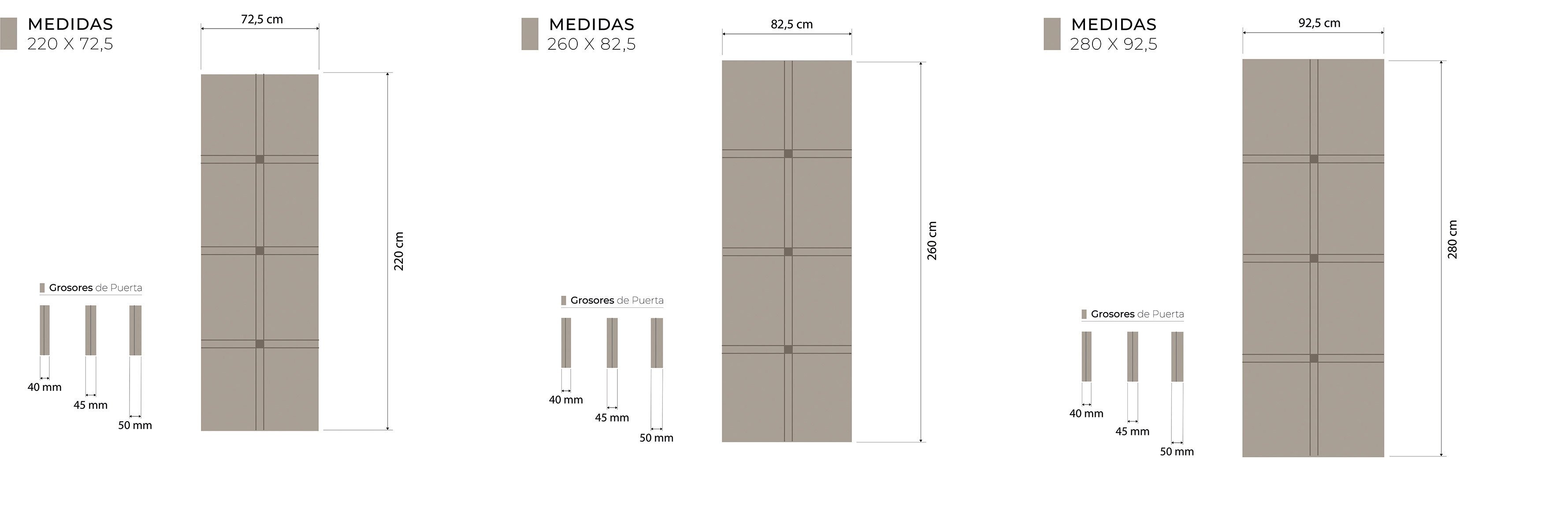 Medidas Técnicas Oasis Corredera Techo